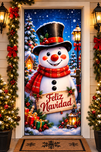 🎁 ¡Completa tu Navidad! Forro Decorativo para Puerta