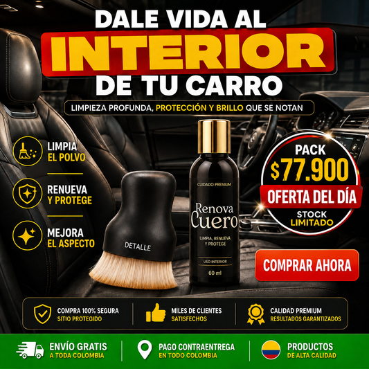 Pack RenovaCar 2 en 1 – Limpia y Renueva el Interior de tu Carro