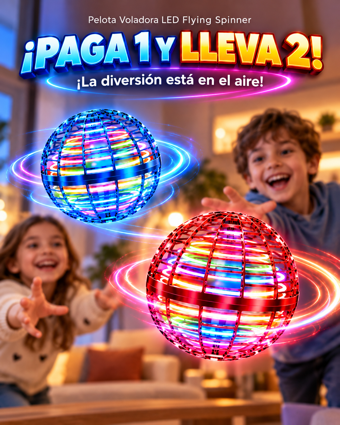 2 x1 Pelota Voladora Flying Spinner