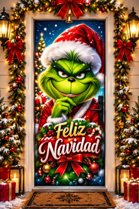 🎁 ¡Completa tu Navidad! Forro Decorativo para Puerta