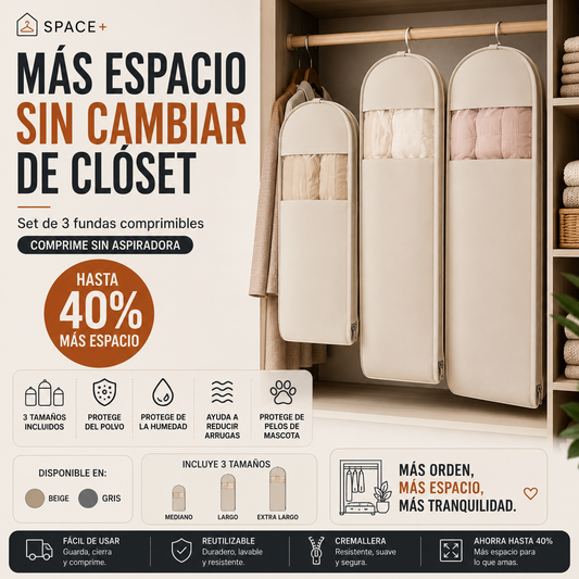 Set x3 Fundas Organizadoras Comprimibles para Clóset