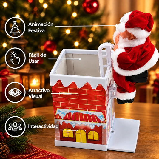 🎅 Papá Noel Mágico Escalador™ | Sube y Baja por la Chimenea