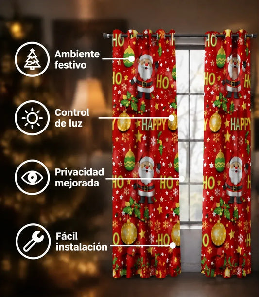 X2 Panel Cortina Navidena